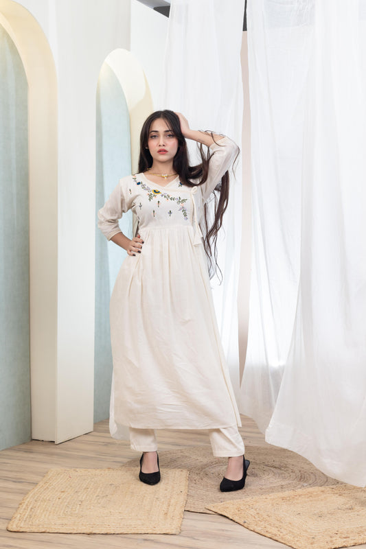 Beige Comfort Long Dress - Artyaah