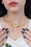 Designer Gold Plated Necklace Set - Artyaah