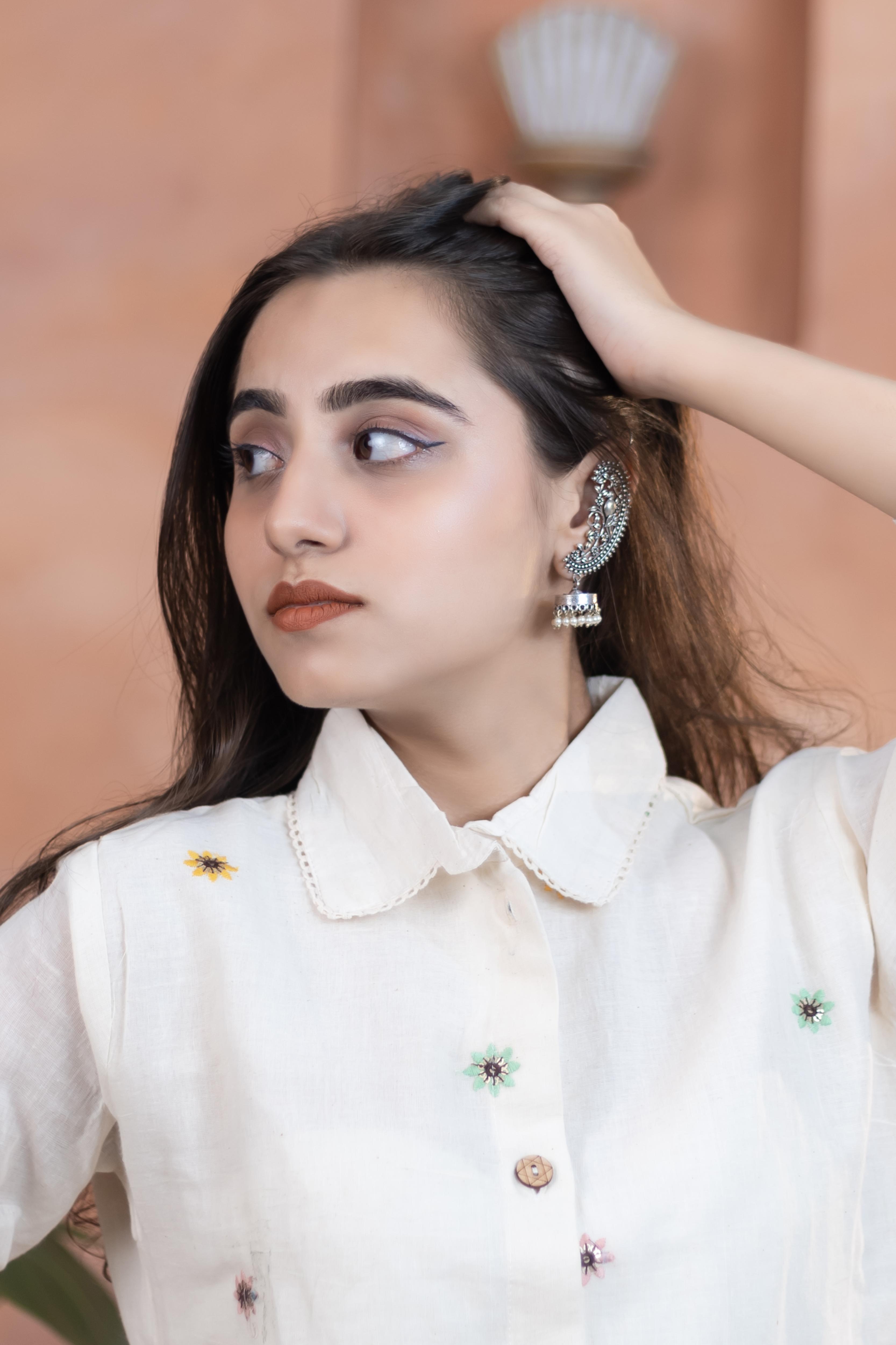 Beautiful Silver Spark Earrings - Artyaah