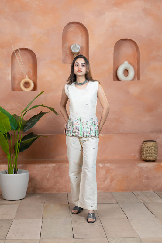 Classic Khadi Handcrafted Co-Ord Set - Artyaah