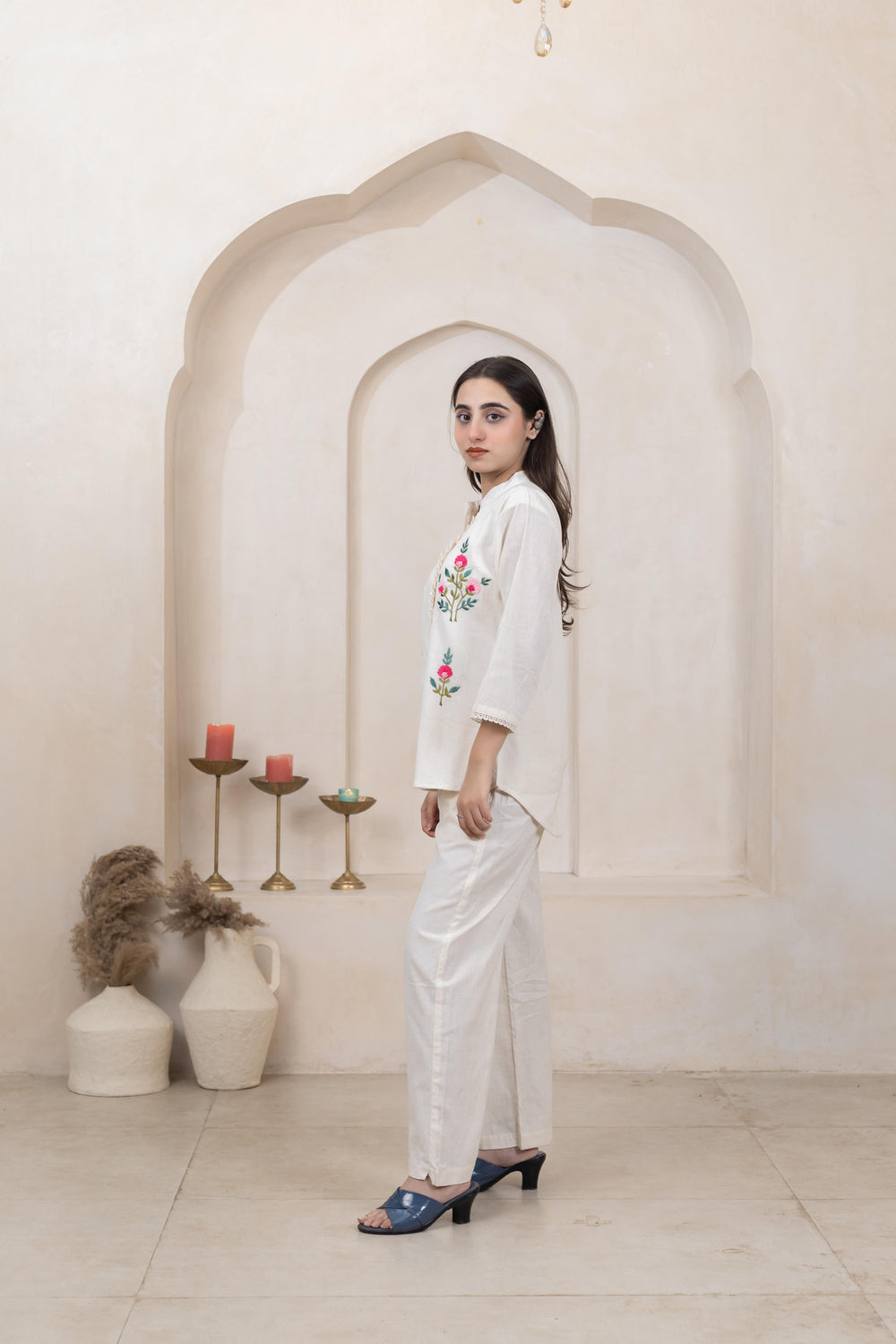 Elegant Touch Handwork Shirt - Artyaah