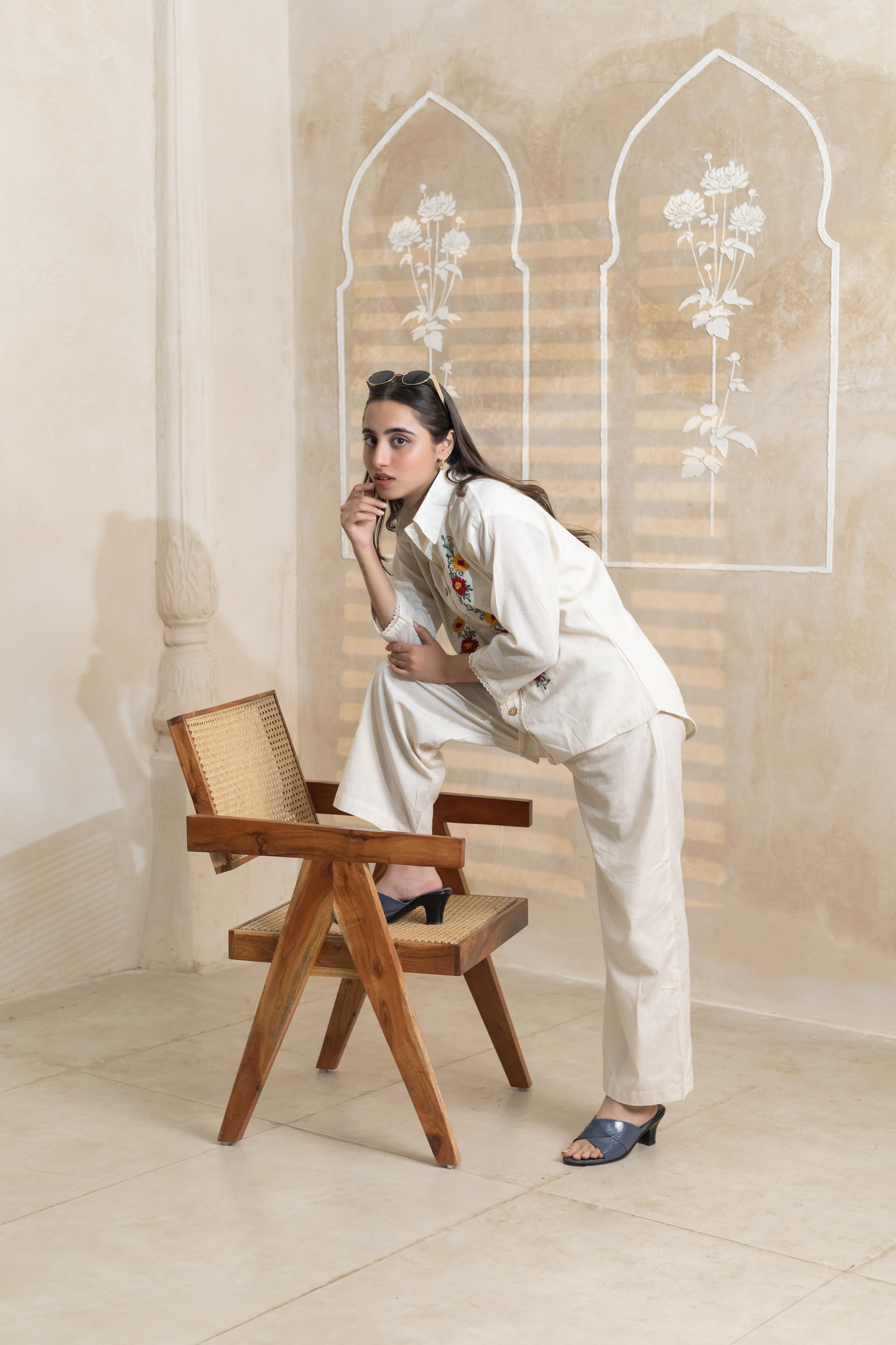 Pure Cotton Beige Shirt - Artyaah