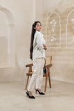 Beige Charm Hand Embroidered Shirt - Artyaah