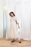 Beige Comfort Long Dress - Artyaah