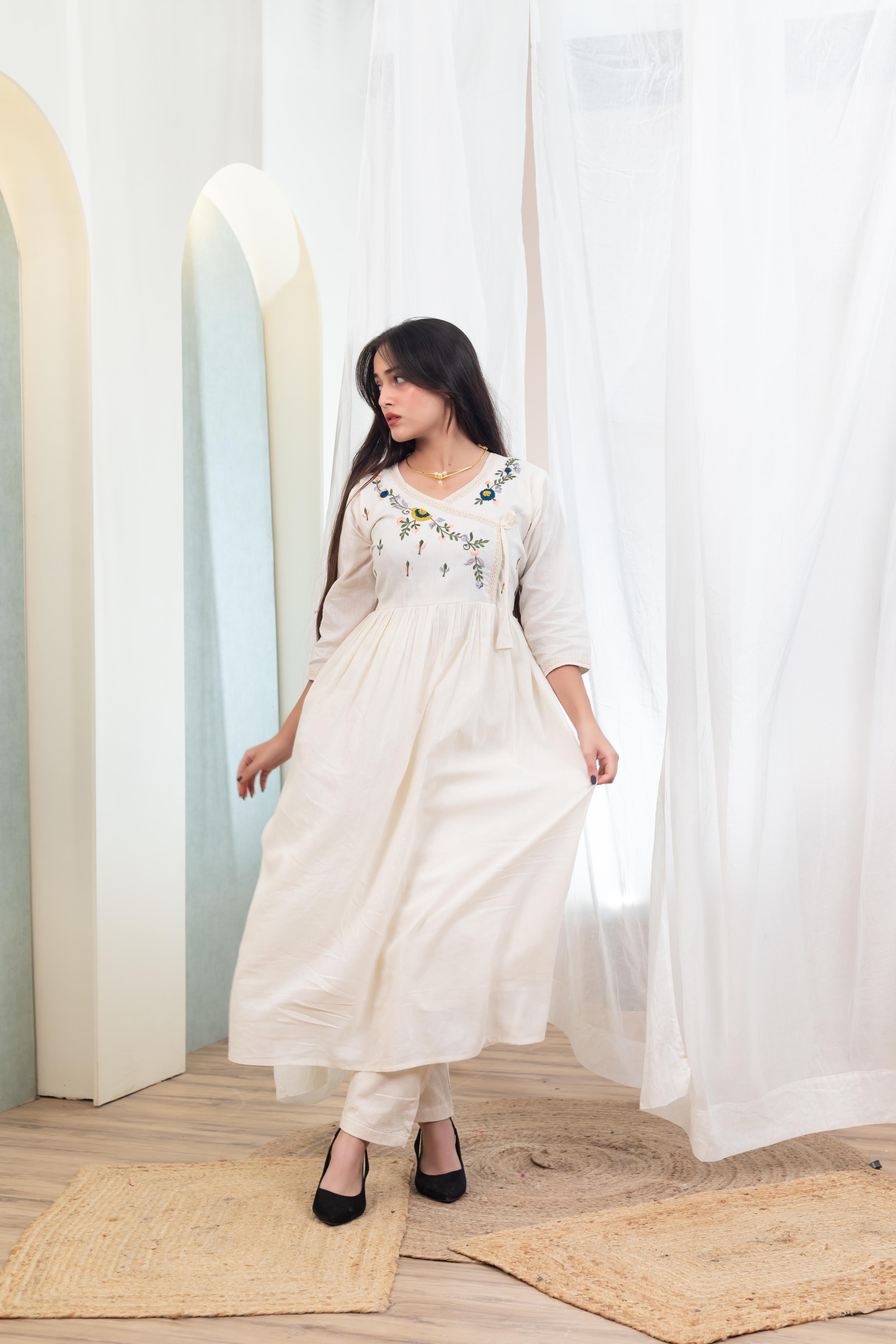 Beige Comfort Long Dress - Artyaah