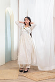 Beige Comfort Long Dress - Artyaah