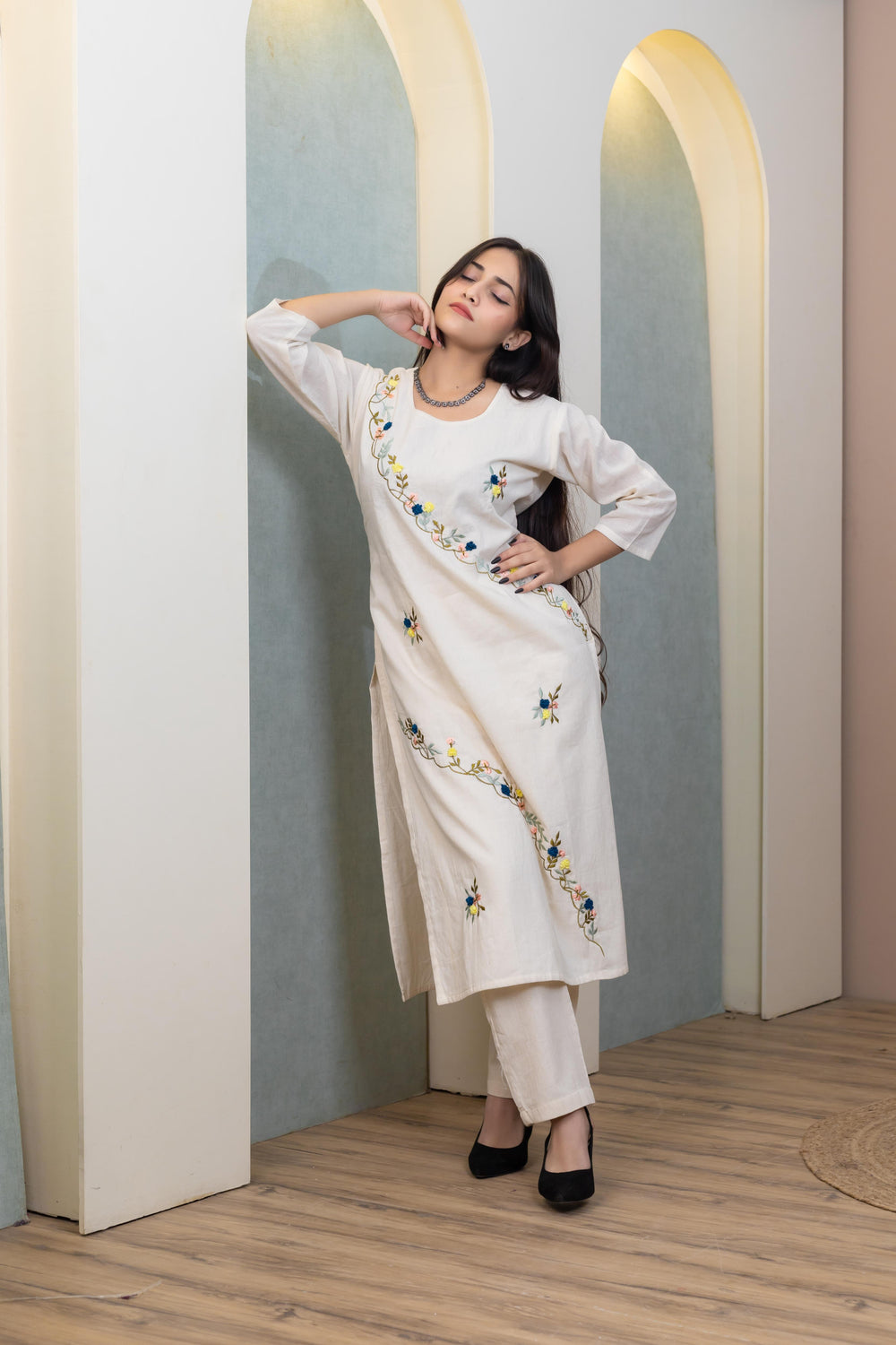 Handcrafted Grace Kurti - Artyaah