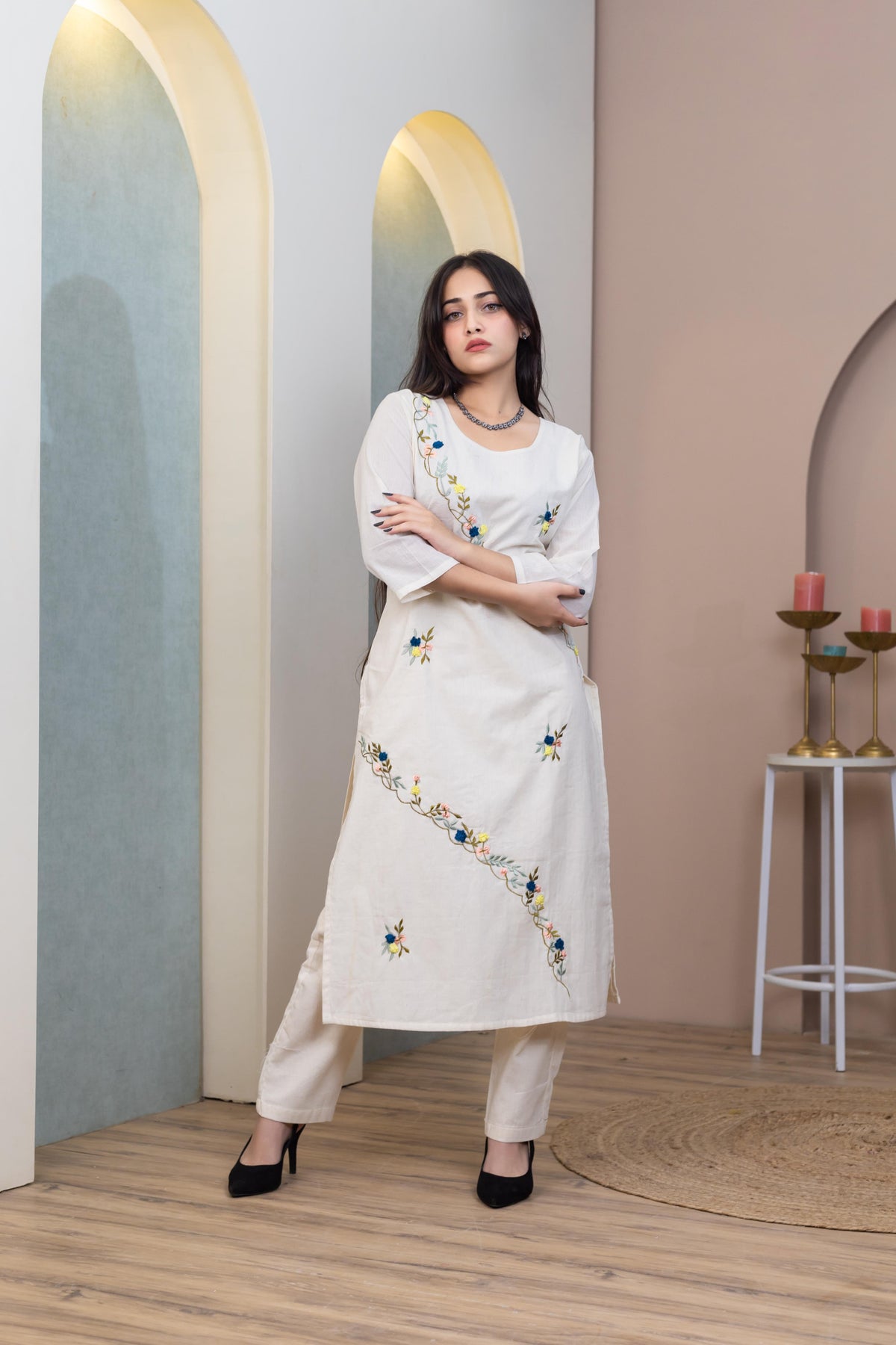 Handcrafted Grace Kurti - Artyaah