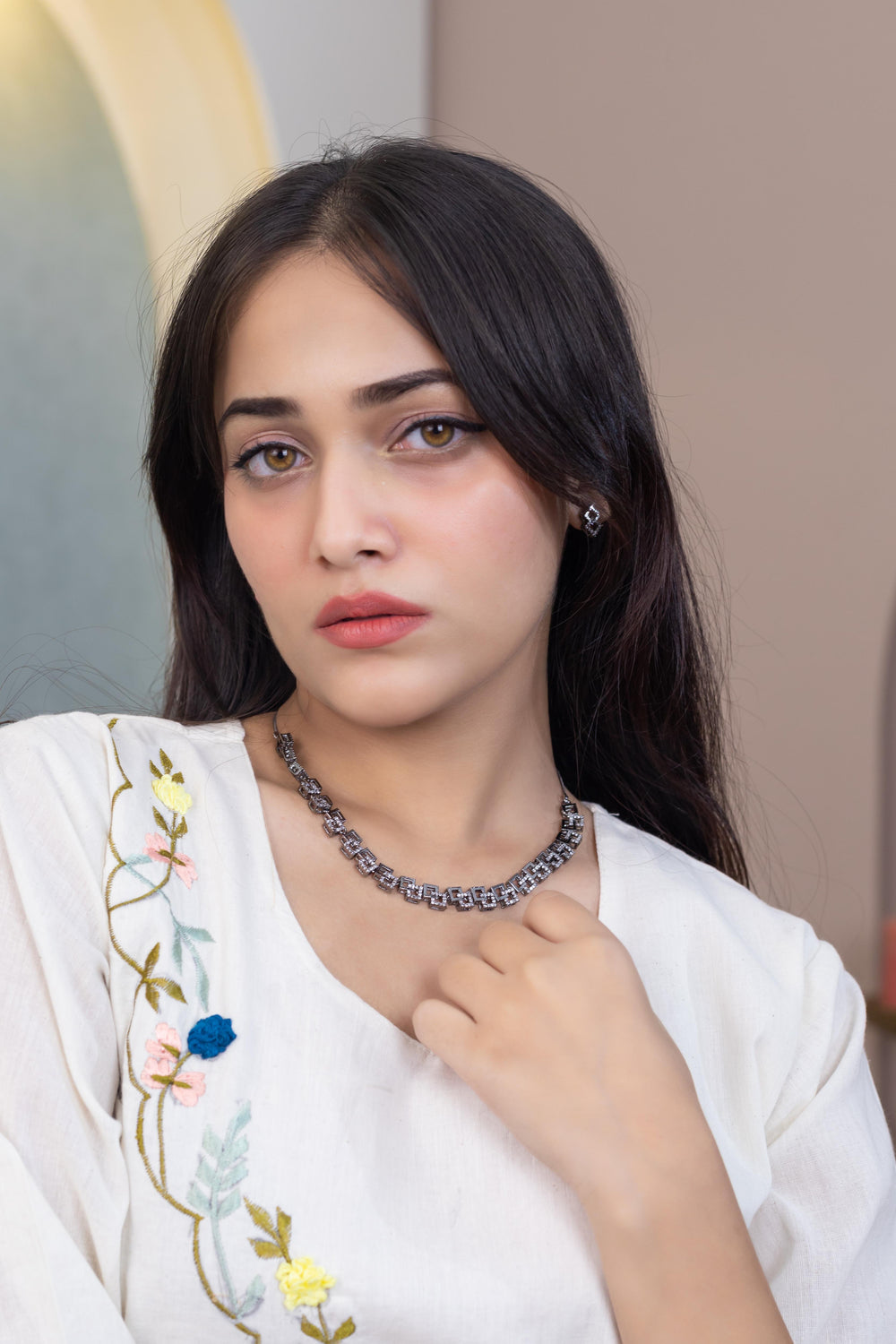 Midnight Geometry Necklace - Artyaah