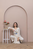 Beige Whisper Kurti - Artyaah